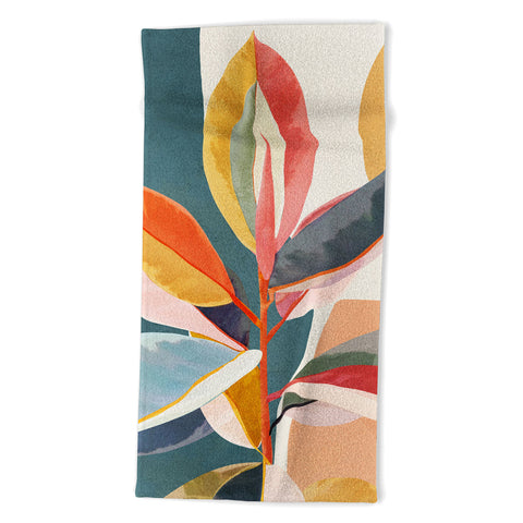 City Art Colorful Branching Out 01 Beach Towel