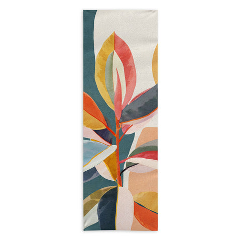 City Art Colorful Branching Out 01 Yoga Towel