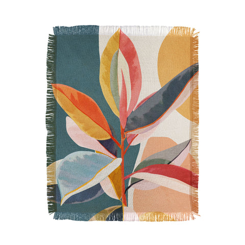 City Art Colorful Branching Out 01 Throw Blanket