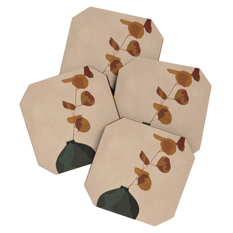 City Art Eucalyptus Decoration I Coaster Set