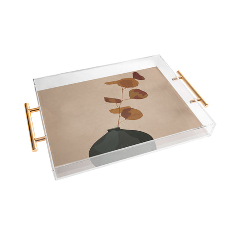 City Art Eucalyptus Decoration I Acrylic Tray