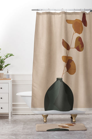 City Art Eucalyptus Decoration I Shower Curtain And Mat