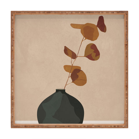 City Art Eucalyptus Decoration I Square Tray