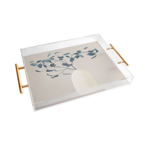 City Art Eucalyptus II Acrylic Tray