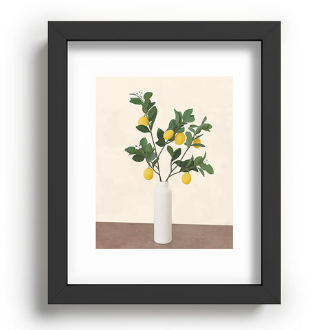 City Art Lemon Branches II Recessed Framing Rectangle