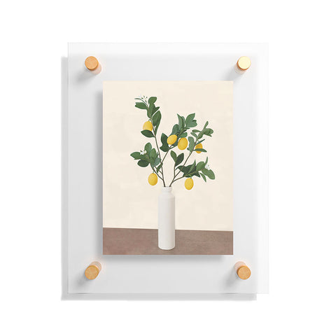 City Art Lemon Branches II Floating Acrylic Print