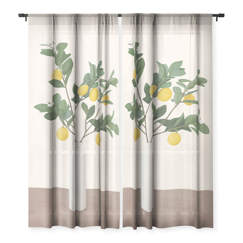 City Art Lemon Branches II Sheer Non Repeat