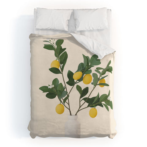 City Art Lemon Branches II Duvet Cover