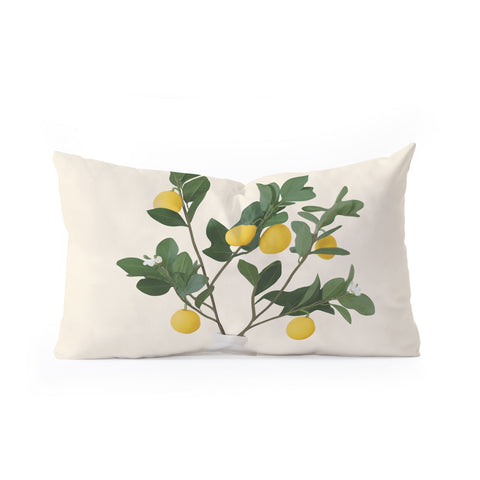 City Art Lemon Branches II Oblong Throw Pillow Havenly