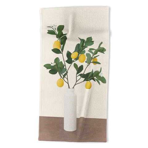 City Art Lemon Branches II Beach Towel