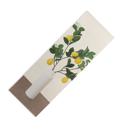City Art Lemon Branches II Yoga Mat