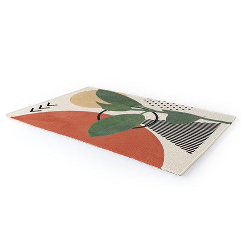 City Art Nature Geometry III Area Rug