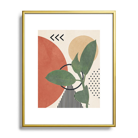 City Art Nature Geometry III Metal Framed Art Print