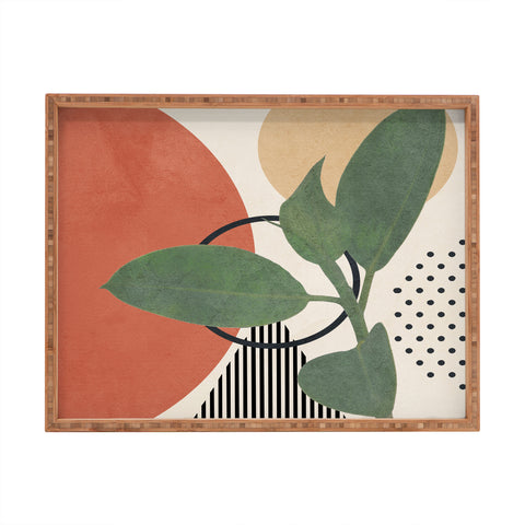 City Art Nature Geometry III Rectangular Tray