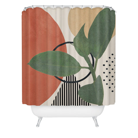 City Art Nature Geometry III Shower Curtain