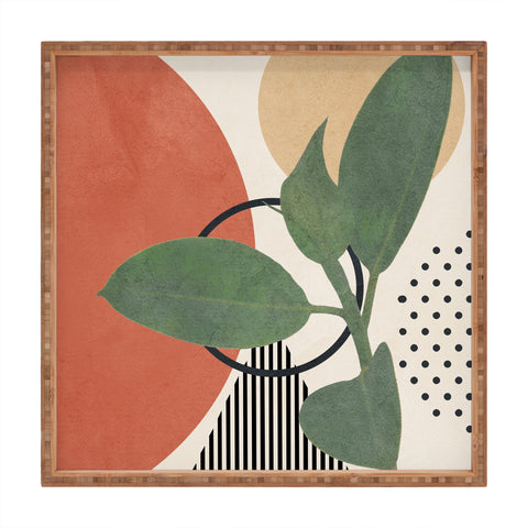 City Art Nature Geometry III Square Tray