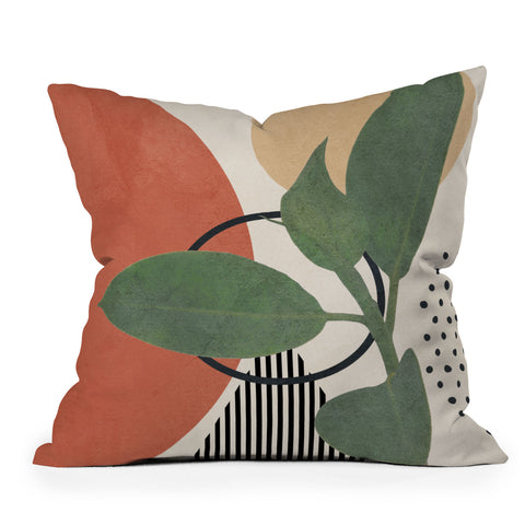 City Art Nature Geometry III Throw Pillow