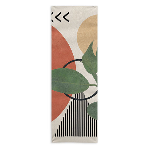 City Art Nature Geometry III Yoga Towel