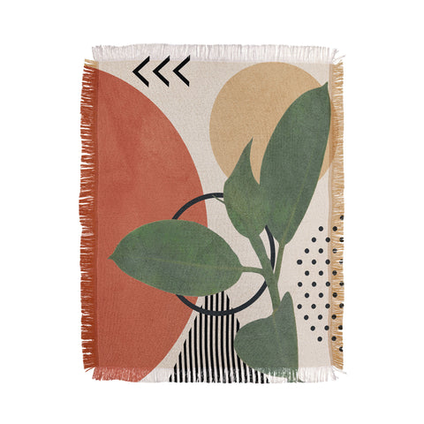 City Art Nature Geometry III Throw Blanket