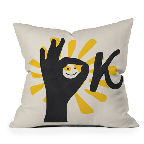 City Art OK II Outdoor Throw Pillow