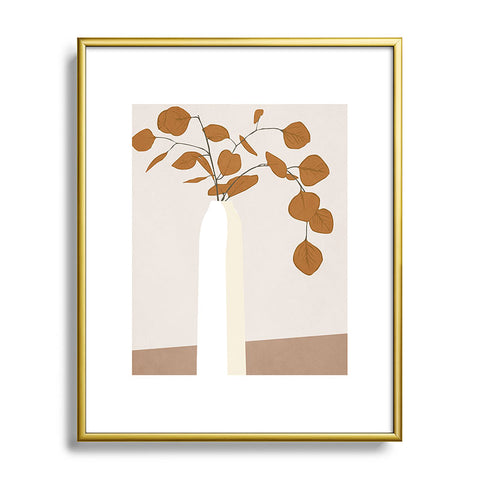 City Art Plant Metal Framed Art Print