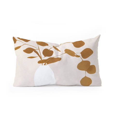 City Art Plant Oblong Throw Pillow