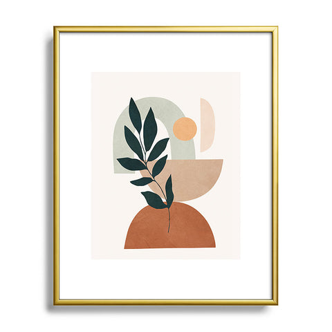 City Art Soft Shapes IV Metal Framed Art Print Havenly