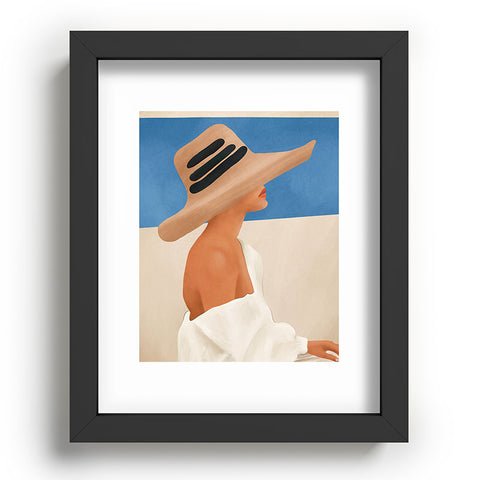 City Art Summer Hat Recessed Framing Rectangle