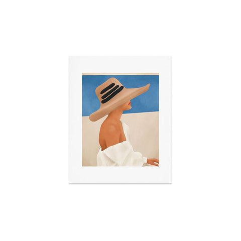 City Art Summer Hat Art Print