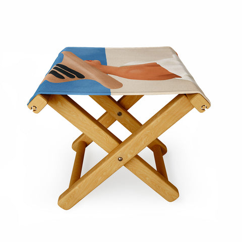 City Art Summer Hat Folding Stool