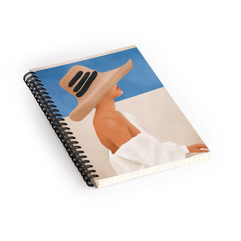City Art Summer Hat Spiral Notebook