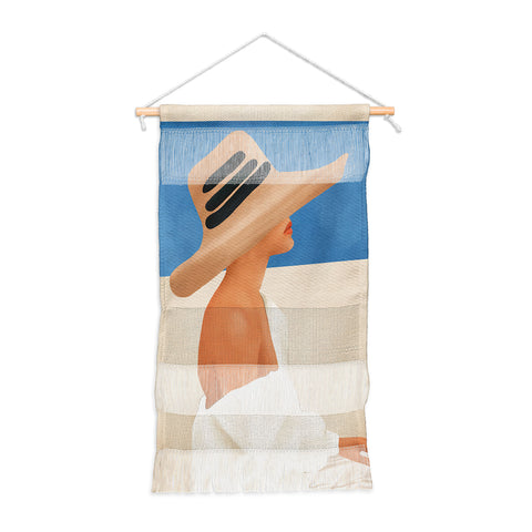 City Art Summer Hat Wall Hanging Portrait