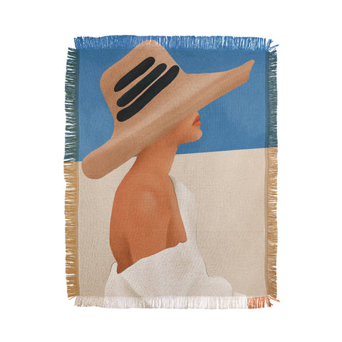 City Art Summer Hat Throw Blanket