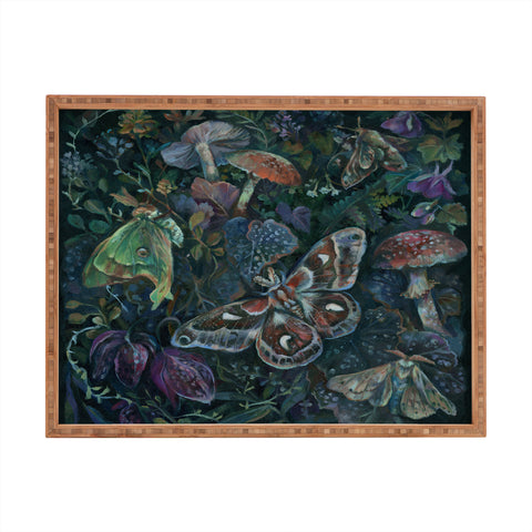 Clara McAllister Atlas Moth Mushroom Rectangular Tray