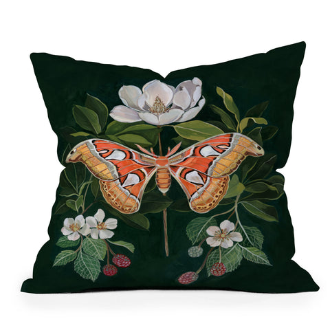 Clara McAllister Atlas Moth Throw Pillow