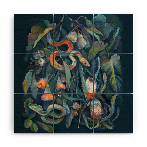 Clara McAllister Banksia Snake Wood Wall Mural