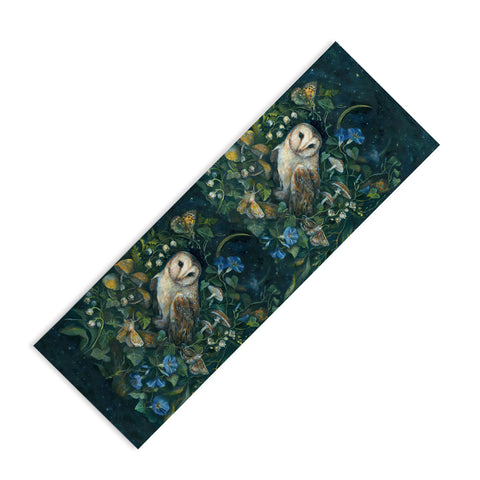 Clara McAllister Barn Owl Moon forest Yoga Mat