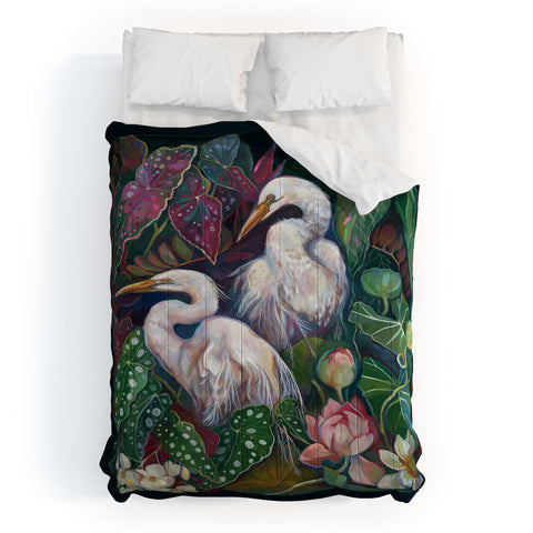 Clara McAllister Begonia Egret Comforter