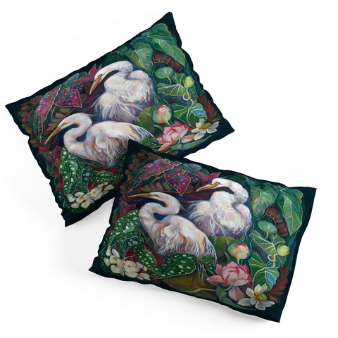 Clara McAllister Begonia Egret Pillow Shams