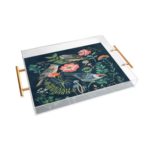 Clara McAllister Birds Garden Acrylic Tray