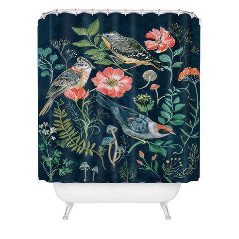 Clara McAllister Birds Garden Shower Curtain