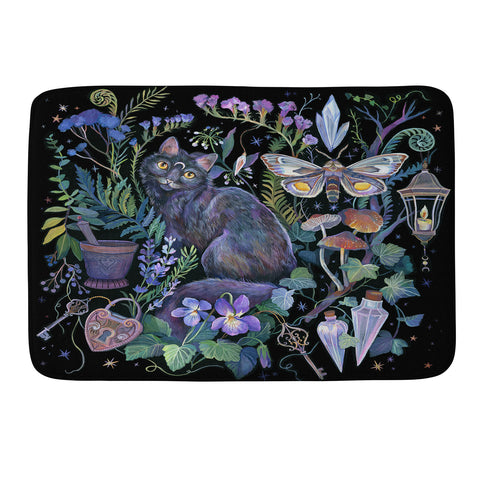 Clara McAllister Black Cat Magical Memory Foam Bath Mat