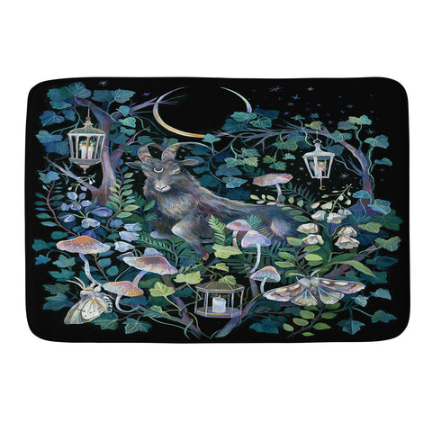Clara McAllister Black Goat Memory Foam Bath Mat