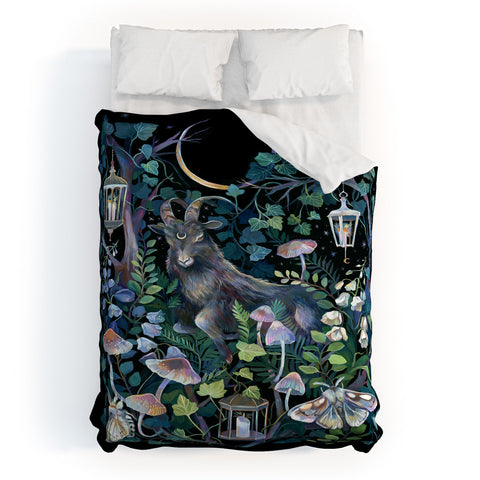 Clara McAllister Black Goat Duvet Cover