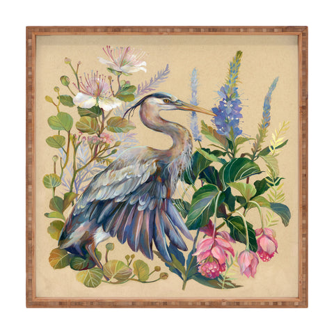 Clara McAllister Blue Heron Square Tray