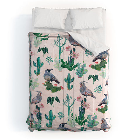 Clara McAllister Cactus Quail Comforter