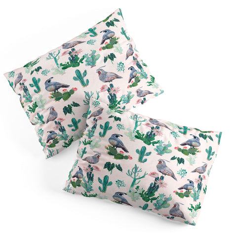Clara McAllister Cactus Quail Pillow Shams