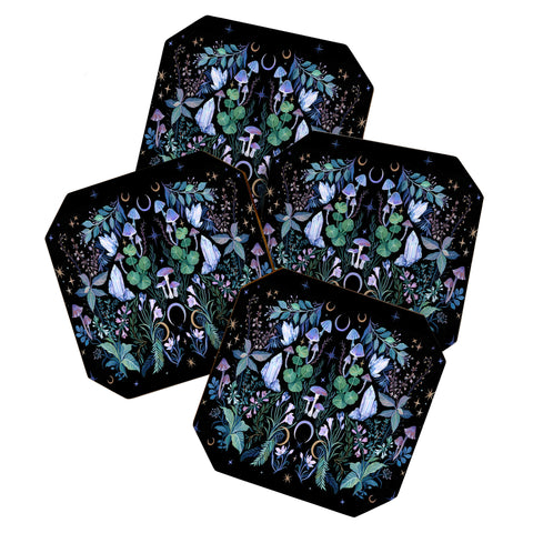 Clara McAllister Crystal Mushrooms Coaster Set