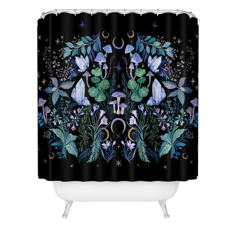 Clara McAllister Crystal Mushrooms Shower Curtain