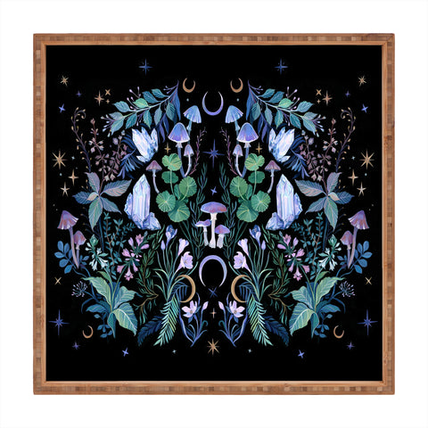 Clara McAllister Crystal Mushrooms Square Tray